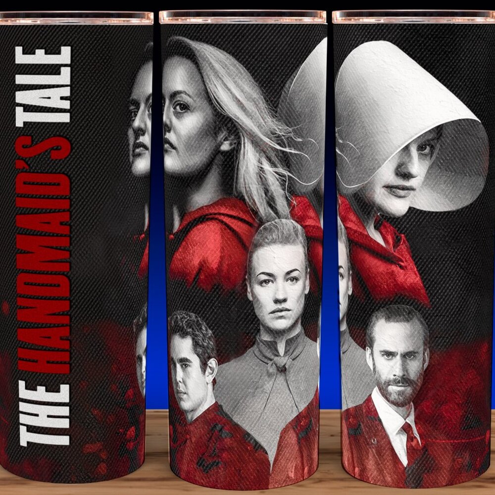 Handmaids Tale Red and Black TV Show Cup Mug Tumbler